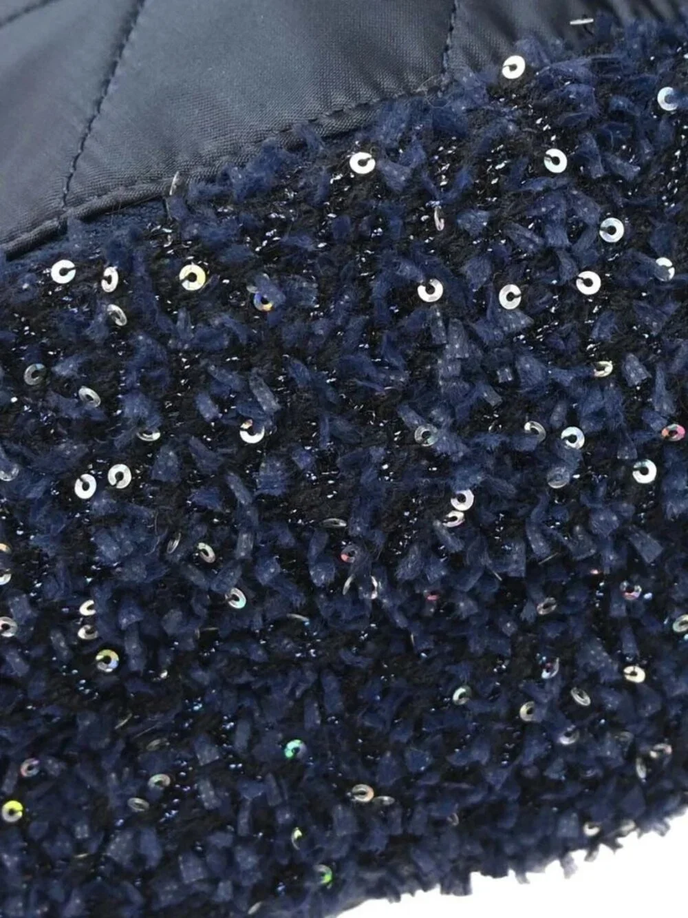 Chanel Navy Tweed Nylon